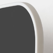 Jouw naam of bedrijfsnaam | Modern mannelijk grijs Pickleball Paddle (Links Detail)