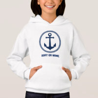 Jouw naam- of bootnaam Nautisch Zee Ankerroze