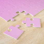Jouw naam of Word | roze gradiënt Legpuzzel (Zijkant)