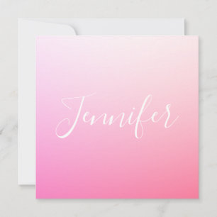 Jouw naam of Word Roze ombre