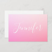Jouw naam of Word | Roze ombre (Voorkant / Achterkant)