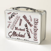 Jouw naam patroonmonogram roos kleurenschaduw (Achterkant)