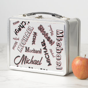 Jouw naam patroonmonogram roos kleurenschaduw