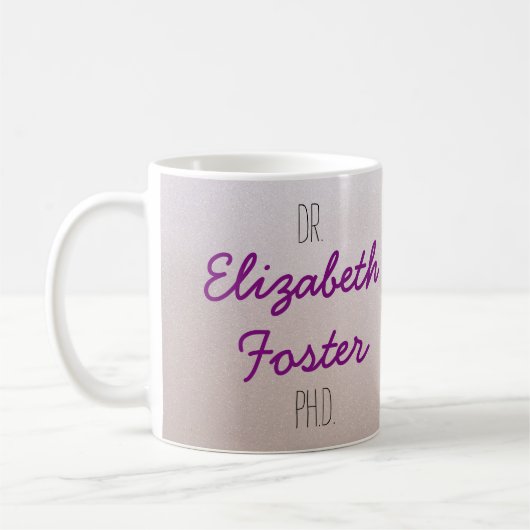 Jouw naam PhD Afstuderen Mok (Links)