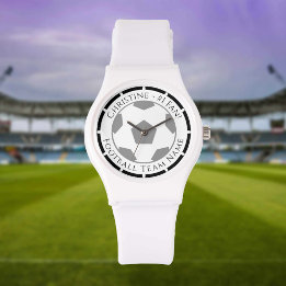 Jouw naam plus Football teamnaam volgen Horloge