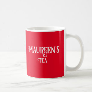 Jouw naam Red Tea of Coffee Mok