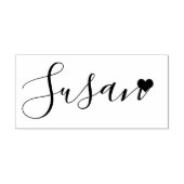 Jouw naam schattig script handtekening 	rubberstempel (Afrduk)