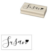 Jouw naam schattig script handtekening 	rubberstempel (Gestempeld)