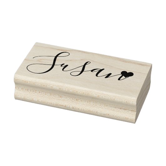 Jouw naam schattig script handtekening 	rubberstempel (Stempel)
