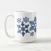 Jouw naam Snowflakes Mok toevoegen (Links)