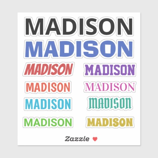 JOUW NAAM stickers (Vel)