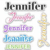 JOUW NAAM stickers (Voorkant)