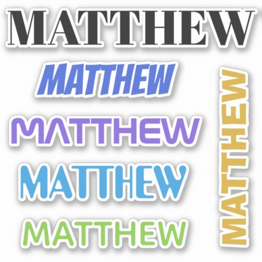 JOUW NAAM stickers (Voorkant)