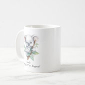 Jouw naam tekst, koala's - originele boomknuffelaa koffiemok (Voorkant links)