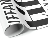 Jouw naam Tekstpatroon op maat Cadeaupapier (Rol Hoek)