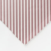 Jouw naam | Thin Roos Ombre & White Stripes Fleece Deken (Hoek)