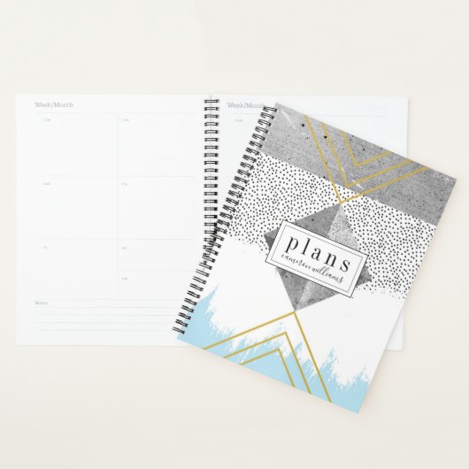 Jouw naam toevoegen | Abstract modern design Planner (Display)