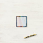 Jouw naam toevoegen | Abstract van regenbooggbomen Post-it® Notes (Op bureau)