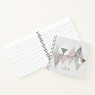 Jouw naam toevoegen Amusement II Geometrisch mod Notitieboek
