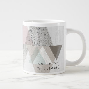 Jouw naam toevoegen   Amusement II   Geometrische  Extra Grote Beker