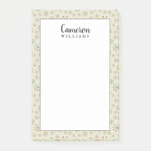 Jouw naam toevoegen   atoomgeïnspireerd midden-eeu post-it® notes