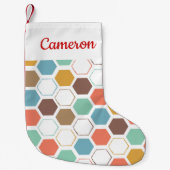 Jouw naam toevoegen | Bee Hive Module Patroon Kleine Kerstsok (Voorkant)