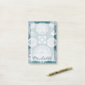 Jouw naam toevoegen | Blauwdruk IV Post-it® Notes (Op bureau)