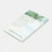 Jouw naam toevoegen | Blauwe kuststrook Post-it® Notes (Schuin)