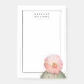Jouw naam toevoegen | Bloemende cactus Post-it® Notes (Voorkant)