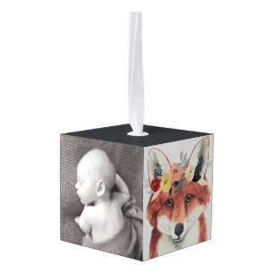 Jouw naam toevoegen   Bloemkwekerijbossen Kubus Ornament