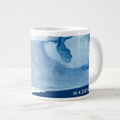 Jouw naam toevoegen | Blue Amore II Extra Grote Beker (Voorkant rechts)