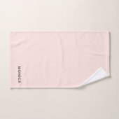Jouw naam toevoegen | Blush roze Bad Handdoek (Handdoek)