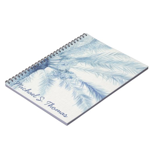 Jouw naam toevoegen | Chambray Palms II Notitieboek (Linkerzijde)