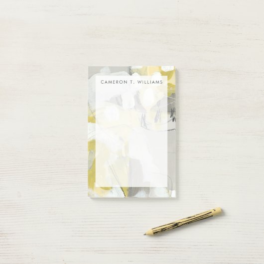 Jouw naam toevoegen | Citroenmais Post-it® Notes (Op bureau)