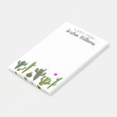 Jouw naam toevoegen | Collectie Llamarama Cactus Post-it® Notes (Schuin)