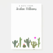 Jouw naam toevoegen | Collectie Llamarama Cactus Post-it® Notes (Voorkant)