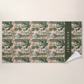 Jouw naam toevoegen | Colorful Cactus Pattern Strandlaken (Voorkant)