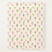Jouw naam toevoegen | Cute Cactus Pattern Planner (Achterkant)