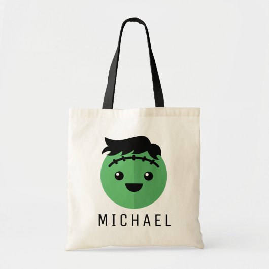 Jouw naam toevoegen | Cute Frankenstein Tote Bag (Voorkant)