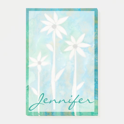Jouw naam toevoegen | Dainty Daisies I Post-it® Notes (Voorkant)