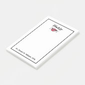 Jouw naam toevoegen | Dentist Smile Post-it® Notes (Schuin)