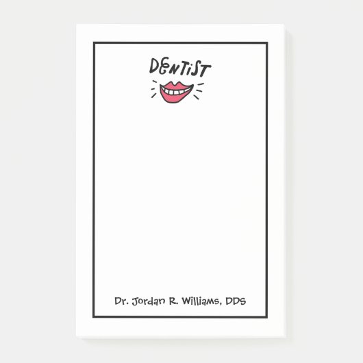Jouw naam toevoegen | Dentist Smile Post-it® Notes (Voorkant)