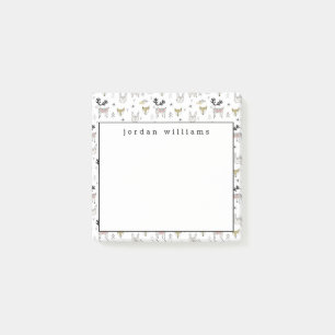 Jouw naam toevoegen Dierlijke vuilnisbak Cute Wo Post-it® Notes