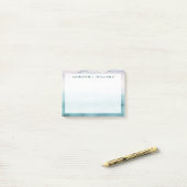 Jouw naam toevoegen | Dusk op de baai - Waterverf Post-it® Notes (Op bureau)