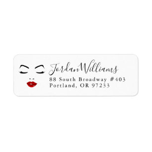 Jouw naam toevoegen Elegant Face Etiket