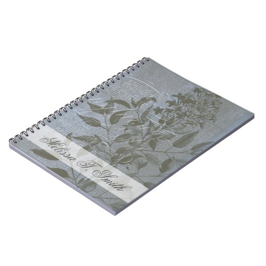 Jouw naam toevoegen | Fleur de Bleu I Notitieboek (Linkerzijde)