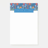 Jouw naam toevoegen | Floral Embroidery Pattern Post-it® Notes (Voorkant)