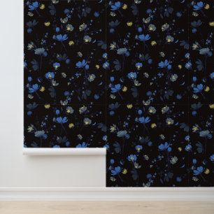 Jouw naam toevoegen Floral van de wind Behang