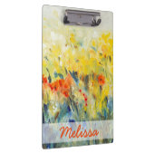 Jouw naam toevoegen | Flowers Sway II Klembord (Rechts)