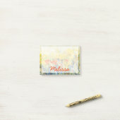 Jouw naam toevoegen | Flowers Sway II Post-it® Notes (Op bureau)